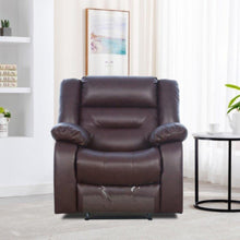 DANUBE | Allende 1 Seater PU Leather Motion Recliner - Red Brown | 810302800069