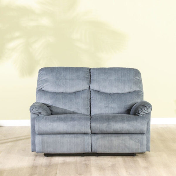 DANUBE | Baltimore 2 Seater Fabric Motion Recliner - Navy | 810302800072