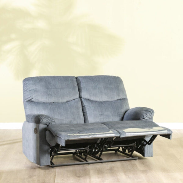 DANUBE | Baltimore 2 Seater Fabric Motion Recliner - Navy | 810302800072