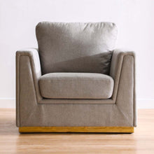 DANUBE | Lexus 1 Seater Fabric Sofa Set - Light Grey | 810302800146