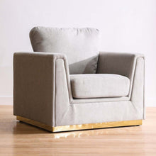 DANUBE | Lexus 1 Seater Fabric Sofa Set - Light Grey | 810302800146