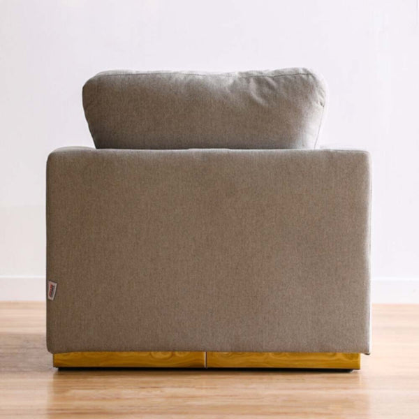 DANUBE | Lexus 1 Seater Fabric Sofa Set - Light Grey | 810302800146