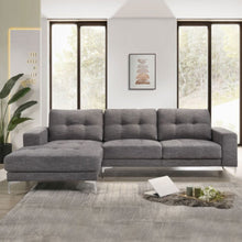 DANUBE | Gilbert 3-Seater Fabric Left Corner Sofa Grey | 810302800296