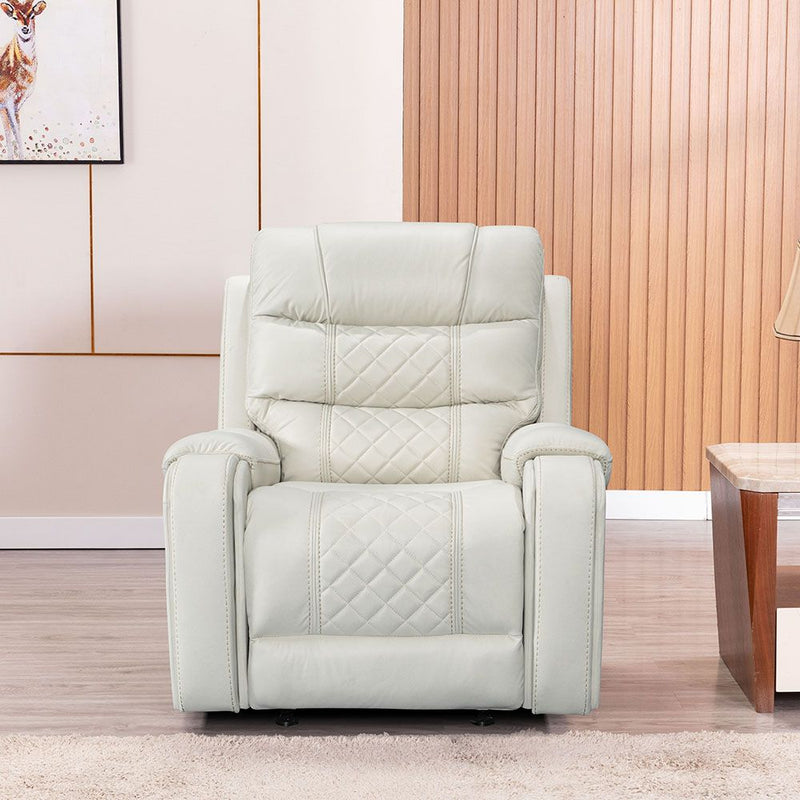 DANUBE | Fremont 1 Seater Fabric Glider Recliner Beige | 810302800301