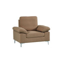 DANUBE | Algo 1-Seater Fabric Sofa - Brown | 810302800463