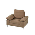 DANUBE | Algo 1-Seater Fabric Sofa - Brown | 810302800463