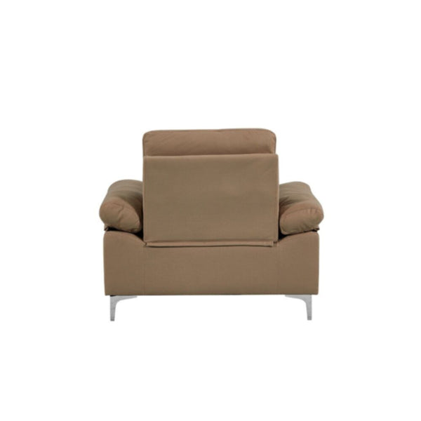 DANUBE | Algo 1-Seater Fabric Sofa - Brown | 810302800463