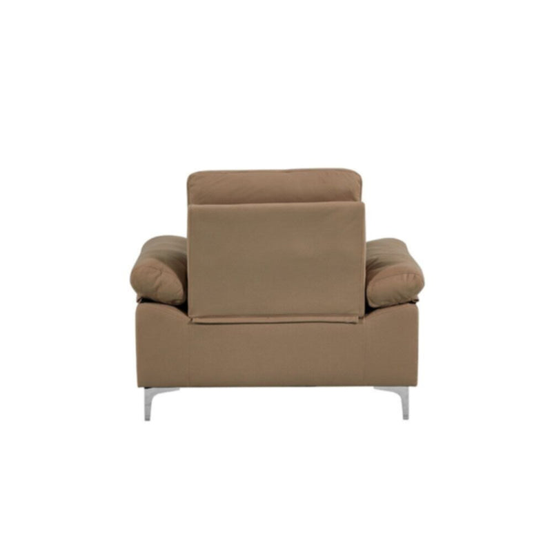 DANUBE | Algo 1-Seater Fabric Sofa - Brown | 810302800463
