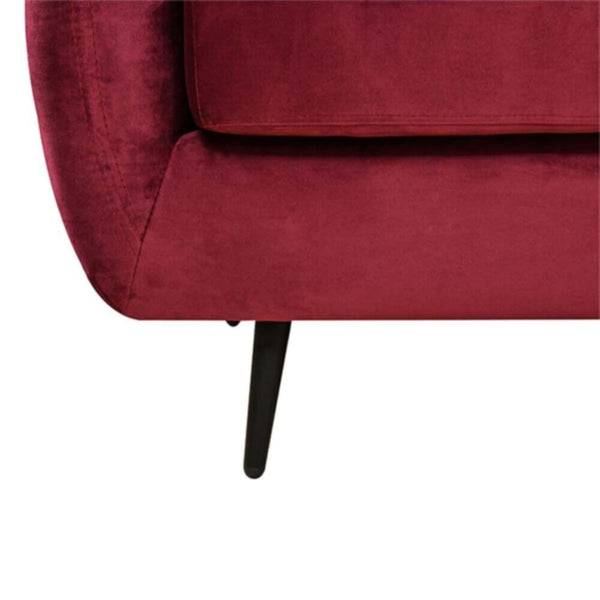 DANUBE | Axel 3-Seater Fabric Corner Sofa Red | 810302800479