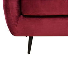 DANUBE | Axel 3-Seater Fabric Corner Sofa Red | 810302800479
