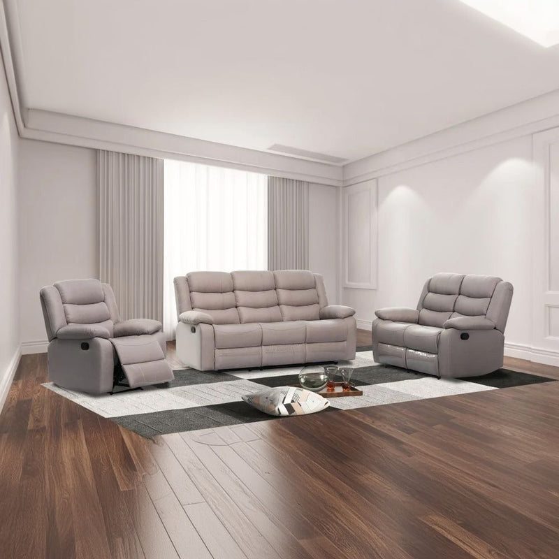DANUBE | Homer 1 Seater Fabric Recliner Light Brown | 810302800491