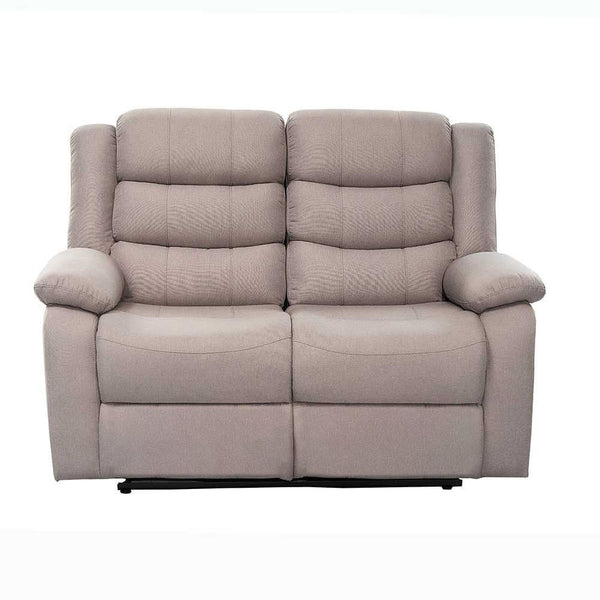 DANUBE | Homer 2 Seater Fabric Recliner Light Brown | 810302800492