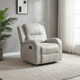 DANUBE | Crimson 1-Seater Fabric Recliner Sofa White | 810302800512