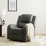 DANUBE | Crimson 1 Seater Fabric Recliner Sofa Grey | 810302800514