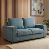 DANUBE | Addilyn 2 Seater Fabric Sofa Blue | 810302801188