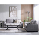 DANUBE | Herbert 3 + 2 Fabric Sofa Set Light Grey | 810302801215