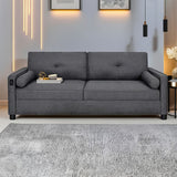 DANUBE | Vermax 3 Seater Fabric Sofa Dark Blue | 810302801340