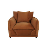 DANUBE | Baela 1 Seater Fabric Sofa Dark Brown | 810302801377