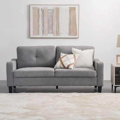 DANUBE | Supreme 3 Seater Fabric Sofa Grey | 810302801408