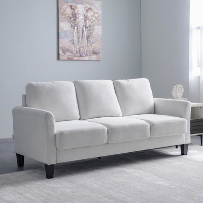 DANUBE | Gamorah 3 Seater Fabric Sofa Cream | 810302801417