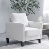 DANUBE | Gamorah 1 Seater Fabric Sofa Cream | 810302801419