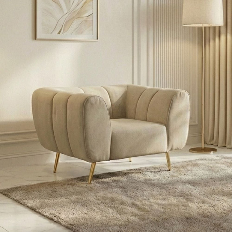 DANUBE | Milner 1-Seater Fabric Sofa Muted Beige | 810302801507