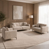 DANUBE | Tanner 6-Seater Fabric Sofa Set Beige | 810302801644