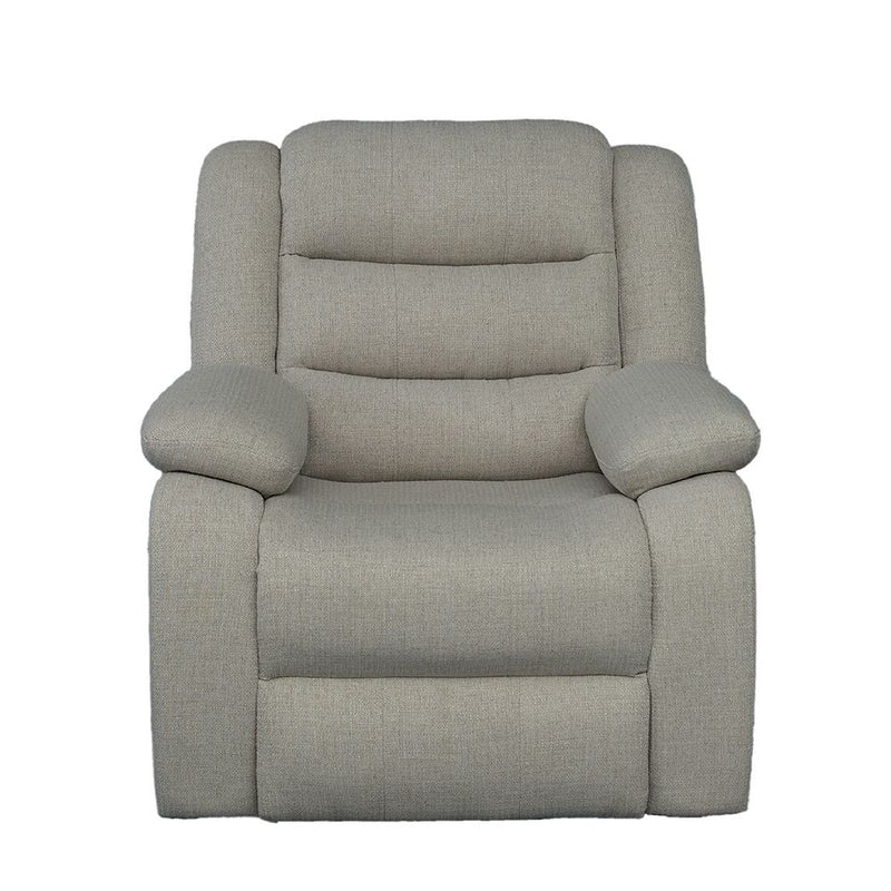 DANUBE | Archer 1 Seater Fabric Recliner Light Brown | 810302801661