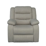 DANUBE | Archer 1 Seater Fabric Recliner Light Brown | 810302801661