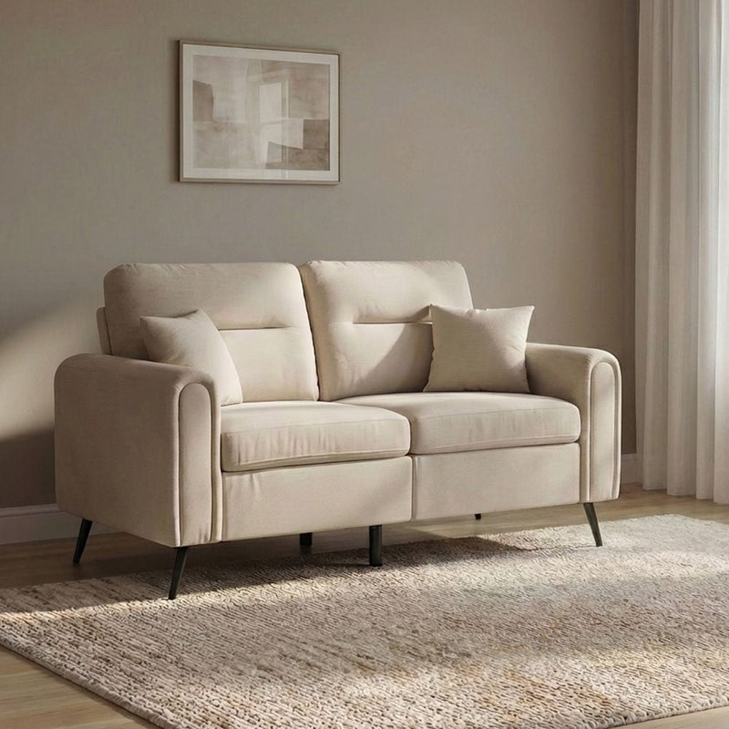 DANUBE | Arjun 2 Setaer Fabric Sofa Beige | 810302801929