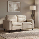 DANUBE | Arjun 3-Seater Fabric Sofa - Beige | 810302801932