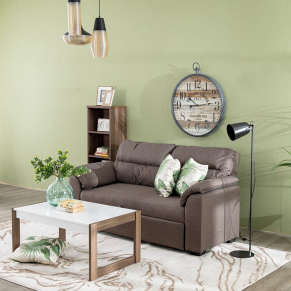 DANUBE | Balmond 3-Seater Fabric Sofabed Brown | 810401102069