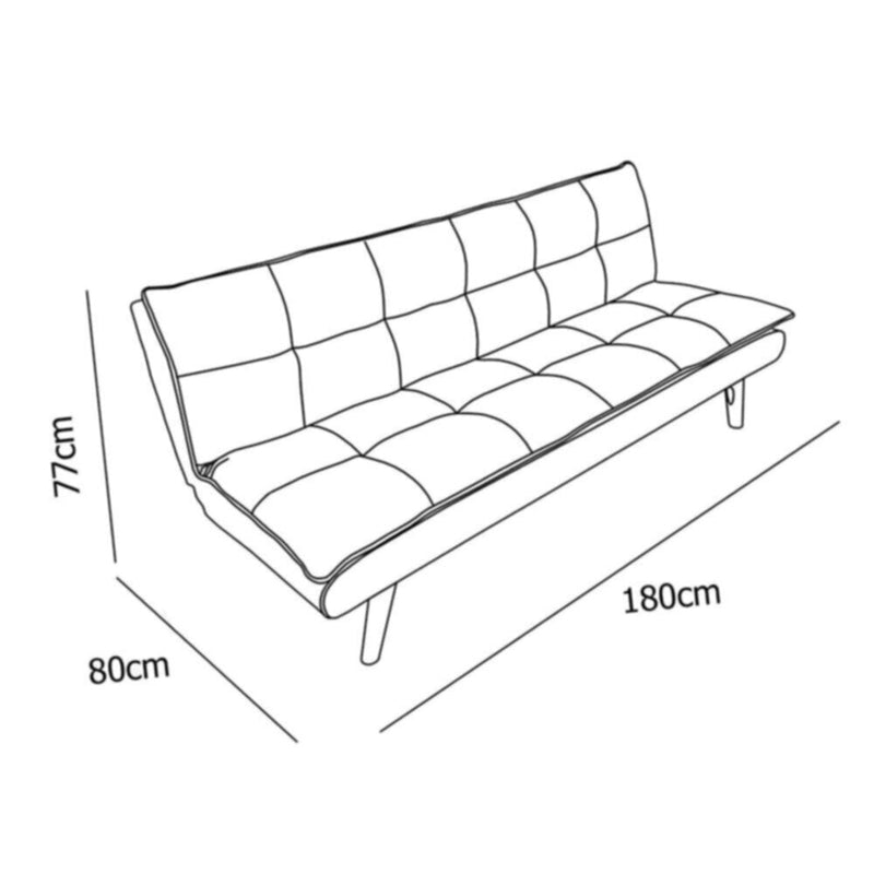 DANUBE | Beatrice 3-Seater Fabric Sofabed Blue / Dark Blue | 810401102077