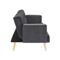 DANUBE | Claude 3 Seater Fabric Sofa Bed Grey | 810401102083