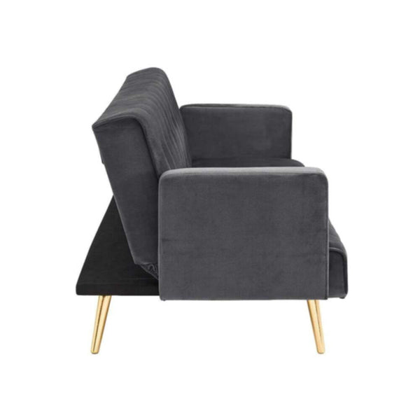 DANUBE | Claude 3 Seater Fabric Sofa Bed Grey | 810401102083