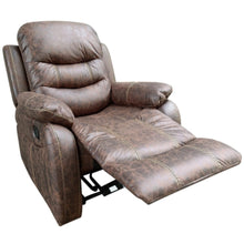 DANUBE | Adric One Seater Airleather Manual Recliner Brown | 810401500015