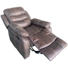 DANUBE | Adric One Seater Airleather Manual Recliner Brown | 810401500015