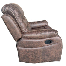 DANUBE | Adric One Seater Airleather Manual Recliner Brown | 810401500015
