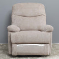 DANUBE | V2 Benedict 1 Seater Fabric Recliner-Light Brown | 810401500185