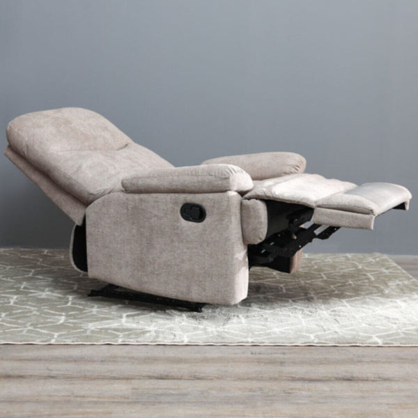 DANUBE | V2 Benedict 1 Seater Fabric Recliner-Light Brown | 810401500185