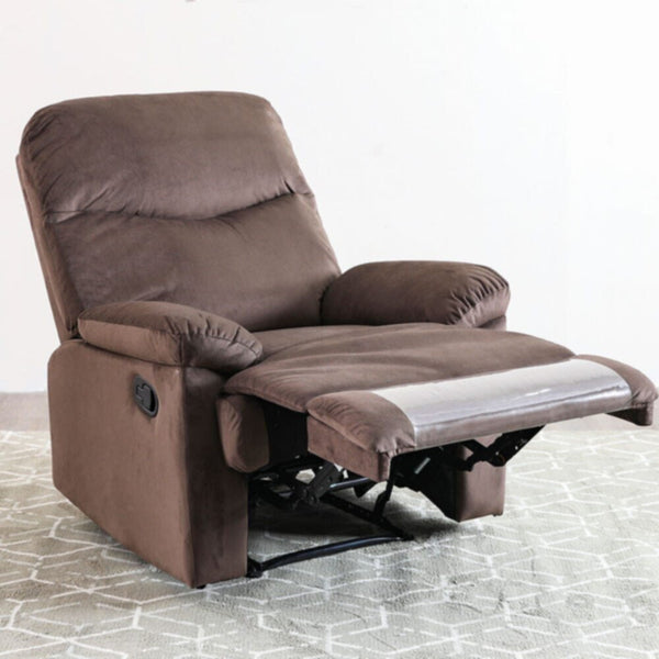 DANUBE | V2 Benedict 1 Seater Fabric Recliner-Chocolate | 810401500187