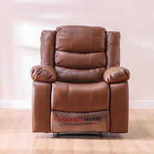 DANUBE | Mina 1 Seater Manual Air Leather Recliner with Cupholder and Pockets - Brown | 810401500291