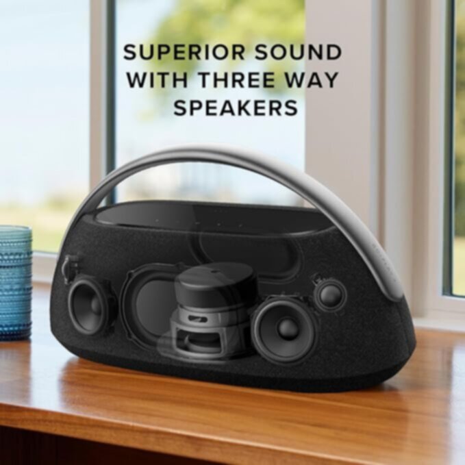 HARMAN KARDON|  Go+ Play 3 Black Portable Bluetooth Speaker | 301001000000602