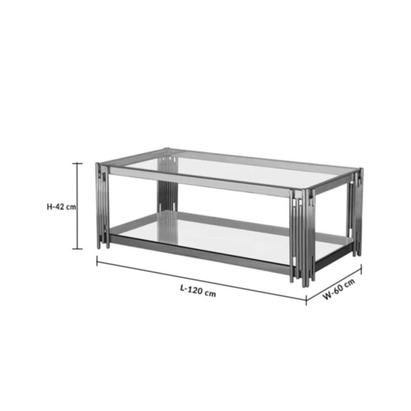 DANUBE | Naill Coffee Table - Stainless Steel | 811100700038