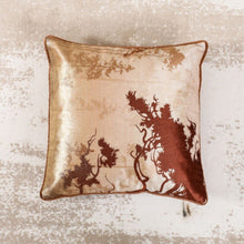 DANUBE | Fantasy Foil Print Leaves Cushion 45X45cm Ivry/Gold - HOL-F-2006 | 811500115679