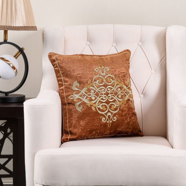 DANUBE | Fantasy Emb Rangoli Cushion 45X45cm Mrn - HOL-E-3005 | 811500115684