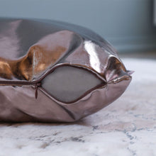 DANUBE | Alaina Pu Leather Cushion 45x45cm Grey DHSF/001 | 811500115940