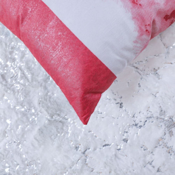 DANUBE | Gala Foil Print Cushion Ecru/Rose Gold 45X45 cm-K-184 | 811500116067