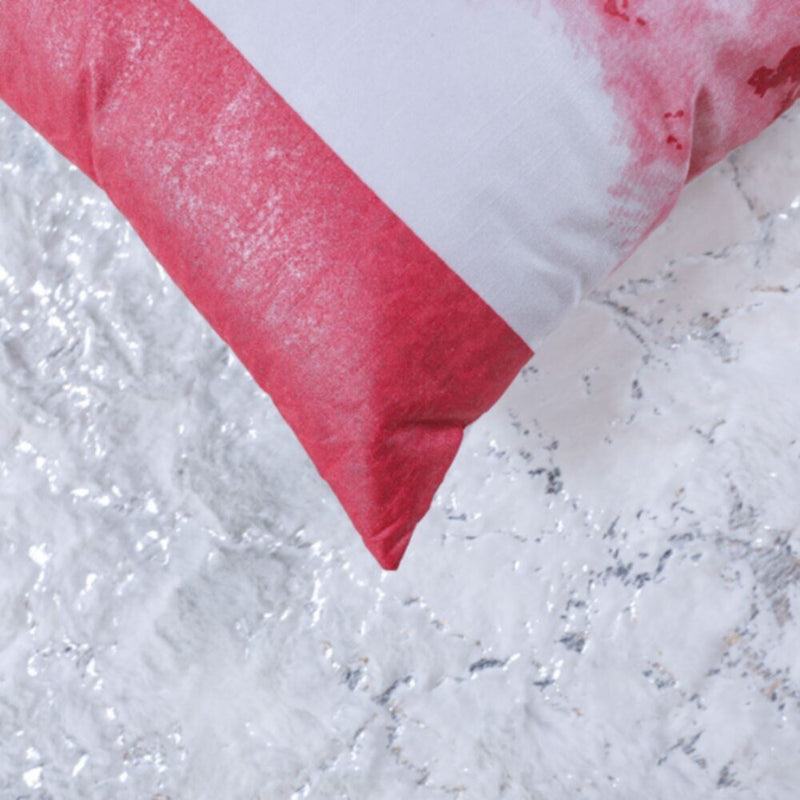 DANUBE | Gala Foil Print Cushion Ecru/Rose Gold 45X45 cm-K-184 | 811500116067