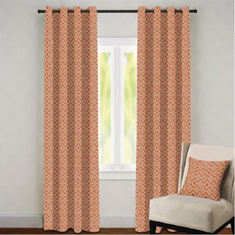 DANUBE | Glitz Eyelet CURtain Without Lining Maroon Mystique | 811500118032